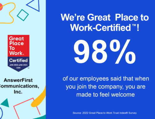 AnswerFirst Earns 2022-2023 Great Place to Work Certification™